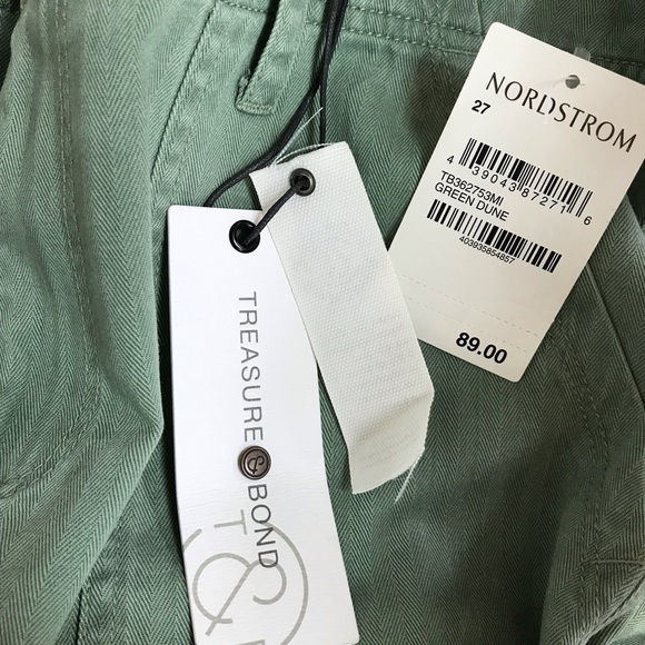 Treasure & Bond Green Patch Military Pants 27 - Picture 6 of 7
